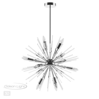 4828/12 HALL ODL21 209 хром/прозрачный Люстра E14 12*40W KADRILIA-foto4
