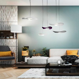 4860/10LA L-VISION ODL_EX21 65 никель/прозрачный/стекло Подвес LED 1*10W 3500K FLUENT-foto3