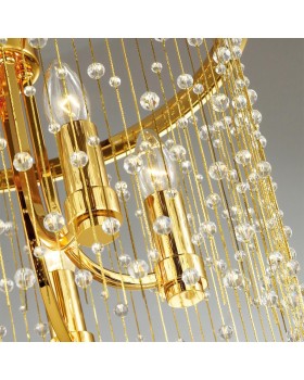 4844/1W HALL ODL21 409 золото/металл.цепочки /стекло Бра E14 1*40W RAINI-foto5