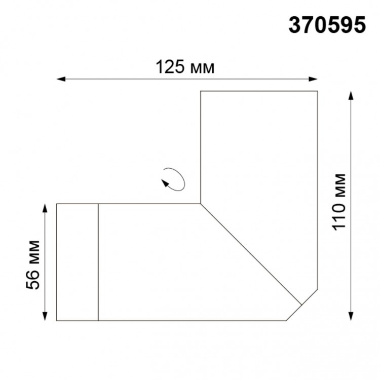 370595 OVER NT19 220 матовый белый Накладной светильник IP20 GU10 50W 220-240V ELITE