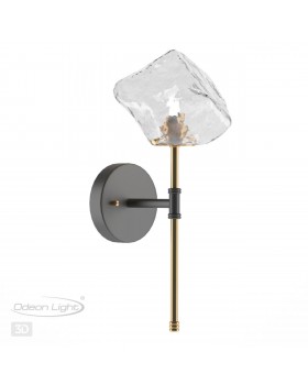 4789/1W LOFT ODL21 501 черный/золотой/прозрачный Бра G9 1*40W STONO-foto5