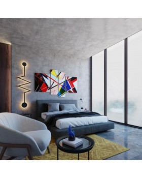 4302/36WL HIGHTECH ODL22 134 черный/металл Настенный светильник IP20 LED 36W 2285Лм 3000K ZIP-foto5