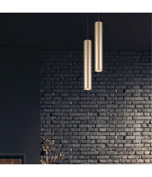 3828/1CA HIGHTECH ODL19 266 золот/металл Подвесн/накладн.светильник GU10 1*50W D60хH400-1420 VINCERE-foto10