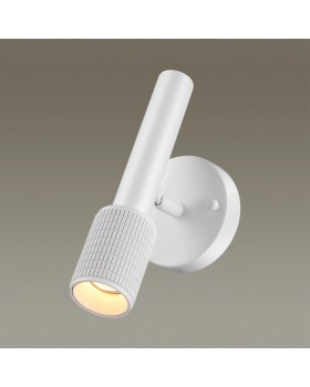 4239/1W HIGHTECH ODL21 233 белый/металл Настенный св-ник выкл на плафоне IP20 LED GU10 max 10W MEHARI-foto3
