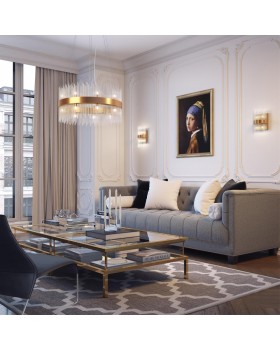 4722/4W HALL ODL20 475 бронзовый/стекло/прозрачный Бра G9 4*33W 220V FOCCO-foto3