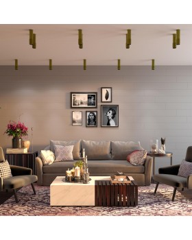 370759 OVER NT21 212 золото Светильник накладной IP20 GU10 50W 220V MAIS-foto3