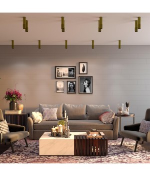 370759 OVER NT21 212 золото Светильник накладной IP20 GU10 50W 220V MAIS-foto3