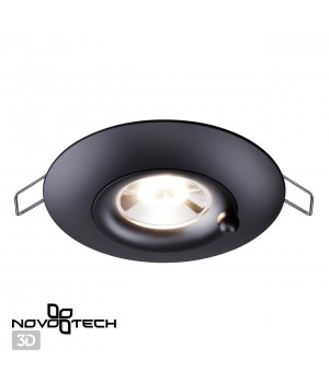 370792 SPOT NT21 293 черный Светильник встраиваемый влагозащищенный IP44 GU10 50W 220V WATER-foto4