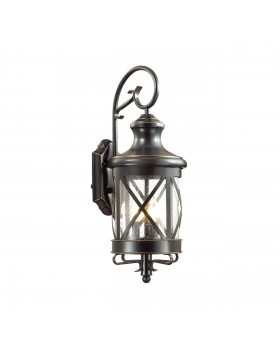 4045/3W NATURE ODL18 587 черный/зол.патина Уличный настенный светильник IP44 E14 3*60W 220V SATION-foto4