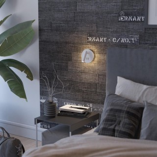 3912/9WL HIGHTECH ODL20 277 бел/металл Наст-й свет-к с лампой д/чтения с выкл LED 9W 3000K 220V BEAM-foto3