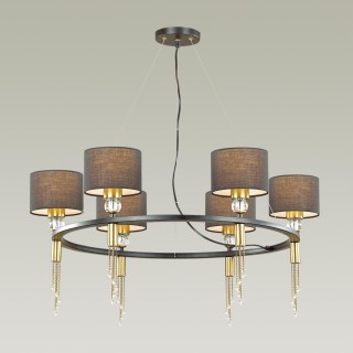 4516/6 NEOCLASSI LN20 176 античная латунь, черный Люстра E27 6*60W 220V SANTIAGO-foto3