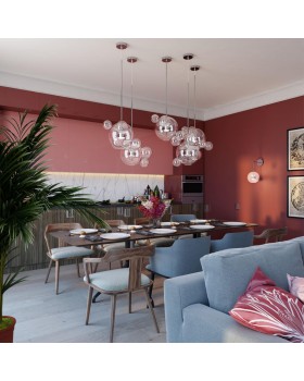 4802/12L L-VISION ODL21 325 хром/прозрачный Подвес LED 12W 4000K BUBBLES-foto3