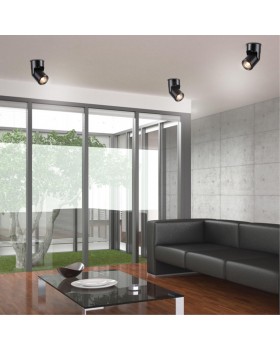 370453 OVER NT19 215 черный Накладной светильник IP20 GU10 50W 220V PIPE-foto3