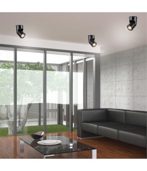 370453 OVER NT19 215 черный Накладной светильник IP20 GU10 50W 220V PIPE-foto3