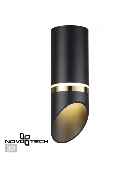 370905 OVER NT22 288 черный/золото Светильник накладной влагозащищенный IP44 GU10 9W 220V DELTA-foto4