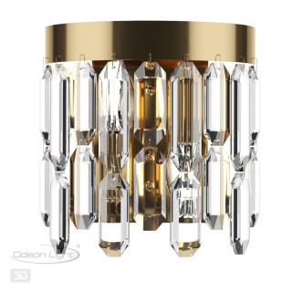 4986/2W HALL ODL22 449 золотой/хрусталь Бра E14 2*40W DAKISA-foto5