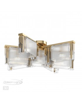 4877/7C HALL ODL_EX22 59 золотой/прозрачный/стекло Люстра потолочная E14 7*40W GATSBY-foto5