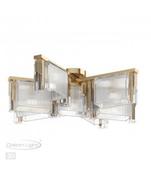4877/7C HALL ODL_EX22 59 золотой/прозрачный/стекло Люстра потолочная E14 7*40W GATSBY-foto5