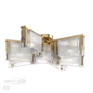 4877/7C HALL ODL_EX22 59 золотой/прозрачный/стекло Люстра потолочная E14 7*40W GATSBY-foto5