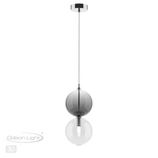 4980/1A PENDANT ODL22 298 хром/дымчатый/стекло Подвес G9 1*40W TWIXY-foto5
