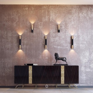 3816/8WL HIGHTECH ODL19 189 черн с золотом/металл Настенный светильник LED 6W 3000К 80х60 WHITNEY-foto3