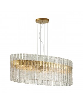 4938/6B HALL ODL22 439 матов.золотой/прозрачный/стекло Люстра E14 6*40W MERKALE-foto5