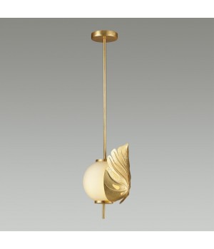 4864/1 MODERN ODL_EX22 81 золотистый/белый/стекло Подвес E14 1*40W JUNGLE-foto4