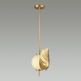 4864/1 MODERN ODL_EX22 81 золотистый/белый/стекло Подвес E14 1*40W JUNGLE-foto4