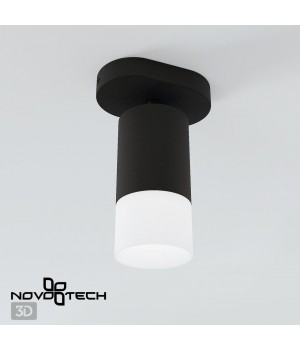 370735 OVER NT21 214 черный Светильник накладной IP20 GU10 9W 235V FLAX-foto4