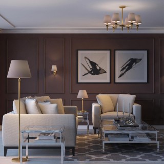 4429/1W NEOCLASSI LN20 180 античная латунь, бежевый Бра E14 1*40W 220V MONTANA-foto3