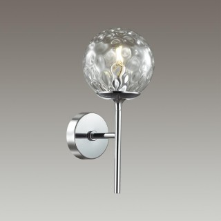 4982/1W MODERN ODL22 323 хром/прозрачный/стекло Бра E14 1*40W VERASA-foto4