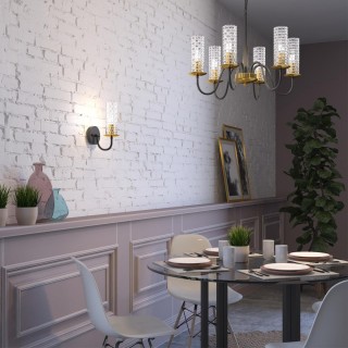 3781/6 MODERNI LN19 191 черный, бронза Люстра E27 6*40W 220V SHEILA-foto3