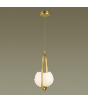 4873/1 MODERN ODL_EX22 85 золотой/белый/стекло Подвес E14 1*40W WATERLILY-foto7