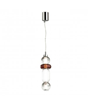 4826/18L PENDANT ODL21 321 хром/дымчатый/бордо/прозрачный Подвес LED 18W BEANS-foto6