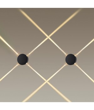 4262/8WL HIGHTECH ODL21 191 черный/металл Настенный светильник IP20 LED 8W 275Лм 3000K BEATA-foto3