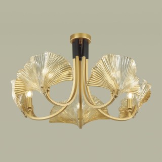 4870/5 HALL ODL_EX22 49 золотой/чёрный/стекло Люстра E14 5*40W VENTAGLIO-foto4