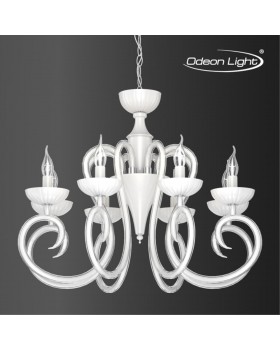 3932/8 HALL ODL18 439 хром/белый Люстра IP20 E14 8*40W 220V ZEFIRO-foto4