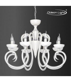 3932/8 HALL ODL18 439 хром/белый Люстра IP20 E14 8*40W 220V ZEFIRO-foto4