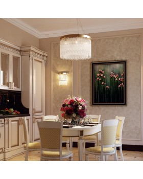 4848/8 HALL ODL21 467 золото/стекло Люстра E14 8*40W REFANO-foto3