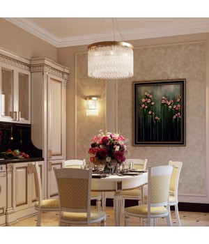 4848/8 HALL ODL21 467 золото/стекло Люстра E14 8*40W REFANO-foto3