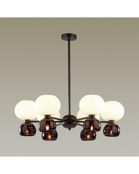 4978/12 MODERN ODL22 391 черный/белый/бордовый/стекло Люстра E14/G9 6+6*40W CHANGI-foto3