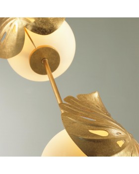 4864/2FC MODERN ODL_EX22 81 золотистый/белый/стекло Натяжной торшер с выкл. E14 2*40W JUNGLE-foto6