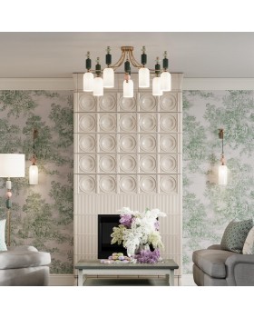 4861/1WA CLASSIC ODL_EX21 73 золото/разноцветн./керамика/стекло Бра E14 1*40W CANDY-foto3