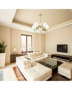 3705/5C COMFI LN19 087 матовый золотой Люстра потолочная E14 5*40W 220V DREW-foto4