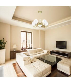 3705/5C COMFI LN19 087 матовый золотой Люстра потолочная E14 5*40W 220V DREW-foto4