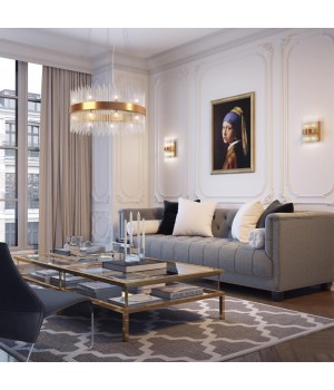 4722/18 HALL ODL20 474 бронзовый/стекло/прозрачный Люстра G9 18*33W 220V FOCCO-foto3