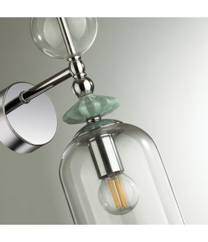 4893/1F CLASSIC ODL_EX22 69 хром/раноцветн./керамика/стекло Торшер E14 1*40W 4893/1F BIZET-foto7