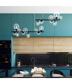 4818/7 MODERN ODL21 395 черный/прозрачный Люстра G9 7*40W TOVI-foto3