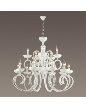 3932/15 HALL ODL18 439 хром/белый Люстра IP20 E14 15*40W 220V ZEFIRO-foto3