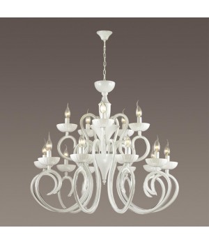 3932/15 HALL ODL18 439 хром/белый Люстра IP20 E14 15*40W 220V ZEFIRO-foto3